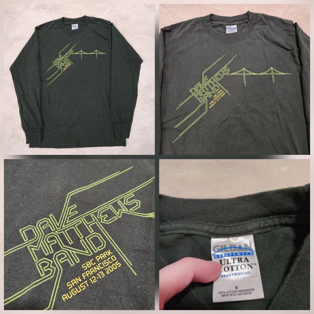 VTG DMB Dave Matthews Band SBC Park 2005 2 Nights Only San Francisco T Shirt